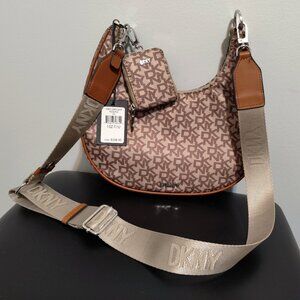 DKNY crescent monogram bag NWT